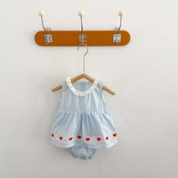 Load image into Gallery viewer, Baby Girls Love heart Print Rompers Wholesale 220418570
