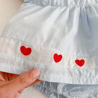 Load image into Gallery viewer, Baby Girls Love heart Print Rompers Wholesale 220418570
