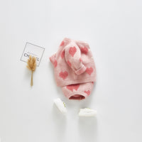 Load image into Gallery viewer, Baby Girls Love heart Crochet Print Cardigan Rompers Wholesale 22041858
