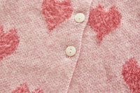Load image into Gallery viewer, Baby Girls Love heart Crochet Print Cardigan Rompers Wholesale 22041858
