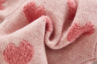 Load image into Gallery viewer, Baby Girls Love heart Crochet Print Cardigan Rompers Wholesale 22041858
