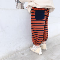Load image into Gallery viewer, Baby Kid Girls Boys Striped Color-blocking Pants Wholesale 22041867
