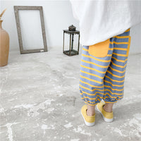 Load image into Gallery viewer, Baby Kid Girls Boys Striped Color-blocking Pants Wholesale 22041867
