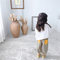 Load image into Gallery viewer, Baby Kid Girls Boys Striped Color-blocking Pants Wholesale 22041867
