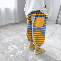 Load image into Gallery viewer, Baby Kid Girls Boys Striped Color-blocking Pants Wholesale 22041867
