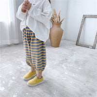 Load image into Gallery viewer, Baby Kid Girls Boys Striped Color-blocking Pants Wholesale 22041867
