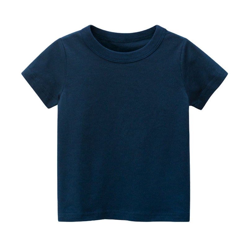 Baby Kid Girls Boys Solid Color T-Shirts Wholesale 22041872
