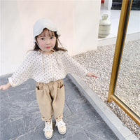 Load image into Gallery viewer, Baby Kid Girls Polka dots Print Tops Wholesale 22041874
