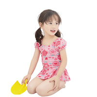 Load image into Gallery viewer, Baby Kid Girls Love heart Print Swimwears Dresses Wholesale 22041904
