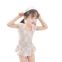 Load image into Gallery viewer, Baby Kid Girls Love heart Print Swimwears Dresses Wholesale 22041904
