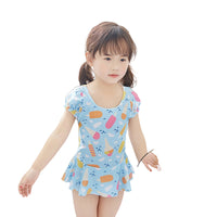 Load image into Gallery viewer, Baby Kid Girls Love heart Print Swimwears Dresses Wholesale 22041904
