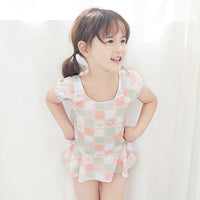 Load image into Gallery viewer, Baby Kid Girls Love heart Print Swimwears Dresses Wholesale 22041904
