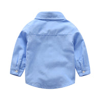 Load image into Gallery viewer, 2 Pieces Set Baby Kid Boys Birthday Party Bow Shirts And Solid Color Jumpsuits Wholesale 22041909
