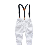 Load image into Gallery viewer, 2 Pieces Set Baby Kid Boys Birthday Party Bow Shirts And Solid Color Jumpsuits Wholesale 22041909
