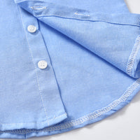 Load image into Gallery viewer, 2 Pieces Set Baby Kid Boys Birthday Party Bow Shirts And Solid Color Jumpsuits Wholesale 22041909
