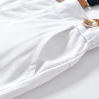 Load image into Gallery viewer, 2 Pieces Set Baby Kid Boys Birthday Party Bow Shirts And Solid Color Jumpsuits Wholesale 22041909
