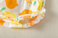 Load image into Gallery viewer, 3 Pieces Set Baby Girls Fruit Print Tank Tops Shorts And Bow Headwear Wholesale 22041912
