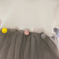 Load image into Gallery viewer, Baby Girls Color-blocking Muslin&amp;Ribbed Dresses Wholesale 22041915
