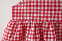 Load image into Gallery viewer, 4 Pack Baby Kid Girls Checked Bow Dresses And Hats Wholesale 220419161
