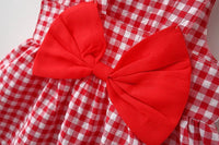 Load image into Gallery viewer, 4 Pack Baby Kid Girls Checked Bow Dresses And Hats Wholesale 220419161
