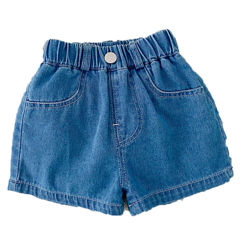 Baby Kid Unisex Solid Color Shorts Wholesale 220419165