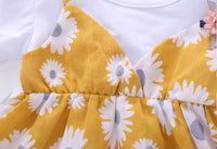 Load image into Gallery viewer, Baby Kid Girls Color-blocking Flower Print Dresses Wholesale 22041918
