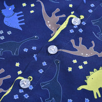 Load image into Gallery viewer, 2 Pieces Set Baby Kid Boys Dinosaur Cartoon Print Shirts And Solid Color Shorts Wholesale 22041922
