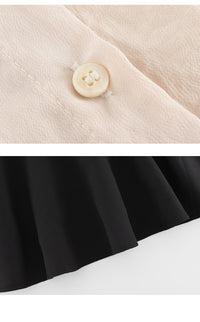 Load image into Gallery viewer, 2 Pieces Set Kid Big Kid Girls Bow Tops And Solid Color Dresses Wholesale 22041924
