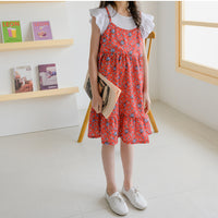 Load image into Gallery viewer, Kid Big Kid Girls Color-blocking Flower Print Dresses Wholesale 22041926
