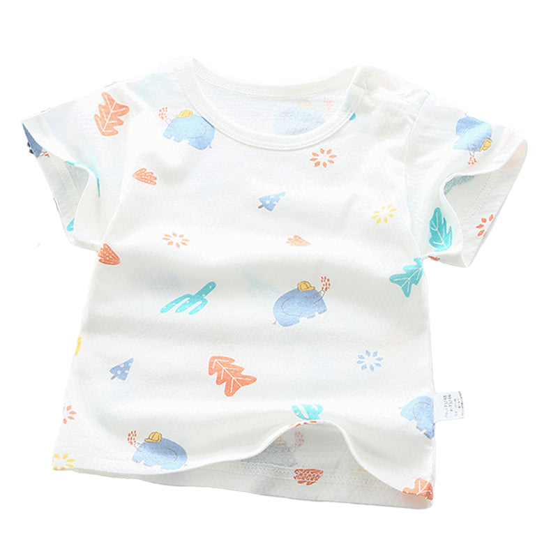 Baby Kid Unisex Fruit Rainbow Cartoon Print T-Shirts Wholesale 22041928