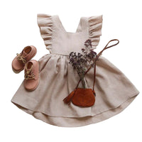 Load image into Gallery viewer, Baby Kid Girls Solid Color Dresses Wholesale 22041936
