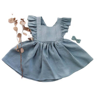 Load image into Gallery viewer, Baby Kid Girls Solid Color Dresses Wholesale 22041936

