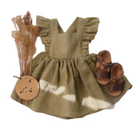 Load image into Gallery viewer, Baby Kid Girls Solid Color Dresses Wholesale 22041936
