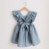 Load image into Gallery viewer, Baby Kid Girls Solid Color Dresses Wholesale 22041936
