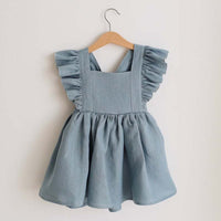 Load image into Gallery viewer, Baby Kid Girls Solid Color Dresses Wholesale 22041936
