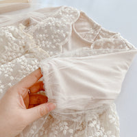 Load image into Gallery viewer, Baby Girls Solid Color Embroidered Rompers Wholesale 22041938
