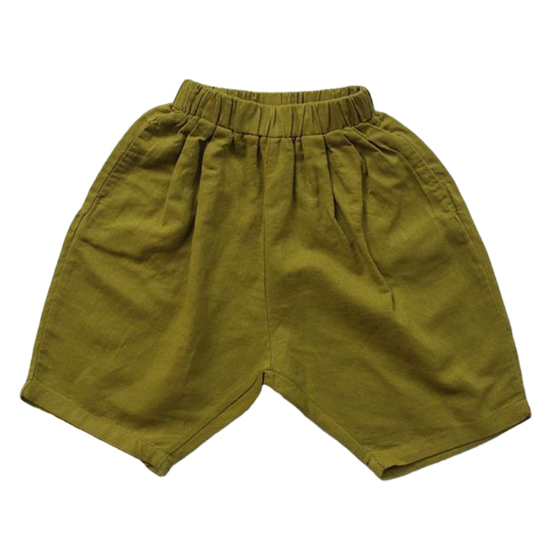 Baby Kid Unisex Solid Color Shorts Wholesale 22041967