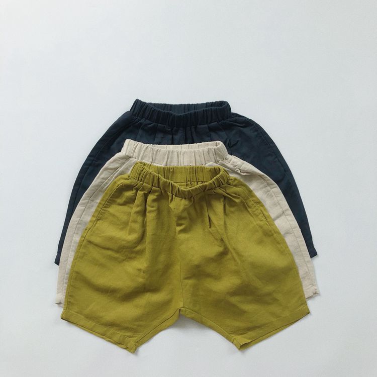 Baby Kid Unisex Solid Color Shorts Wholesale 22041967