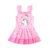 Load image into Gallery viewer, Kid Big Kid Girls Rainbow Cartoon Print Swimwears Wholesale 22041972
