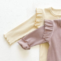 Load image into Gallery viewer, Baby Kid Unisex Solid Color Muslin&amp;Ribbed Jumpsuits Wholesale 22041973
