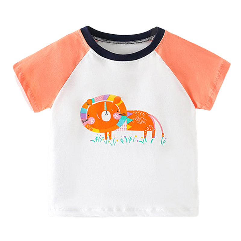 Baby Kid Unisex Cartoon Print T-Shirts Wholesale 22041976