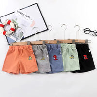 Load image into Gallery viewer, Baby Kid Unisex Solid Color Dinosaur Car Embroidered Shorts Wholesale 22041984
