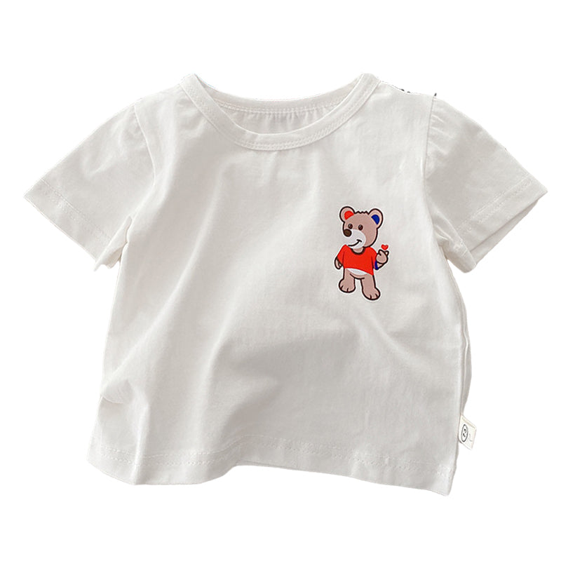 3 Pieces Set Baby Kid Unisex Cartoon T-Shirts Shorts And Jumpsuits Wholesale 22041994