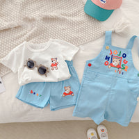 Load image into Gallery viewer, 3 Pieces Set Baby Kid Unisex Cartoon T-Shirts Shorts And Jumpsuits Wholesale 22041994
