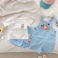 Load image into Gallery viewer, 3 Pieces Set Baby Kid Unisex Cartoon T-Shirts Shorts And Jumpsuits Wholesale 22041994
