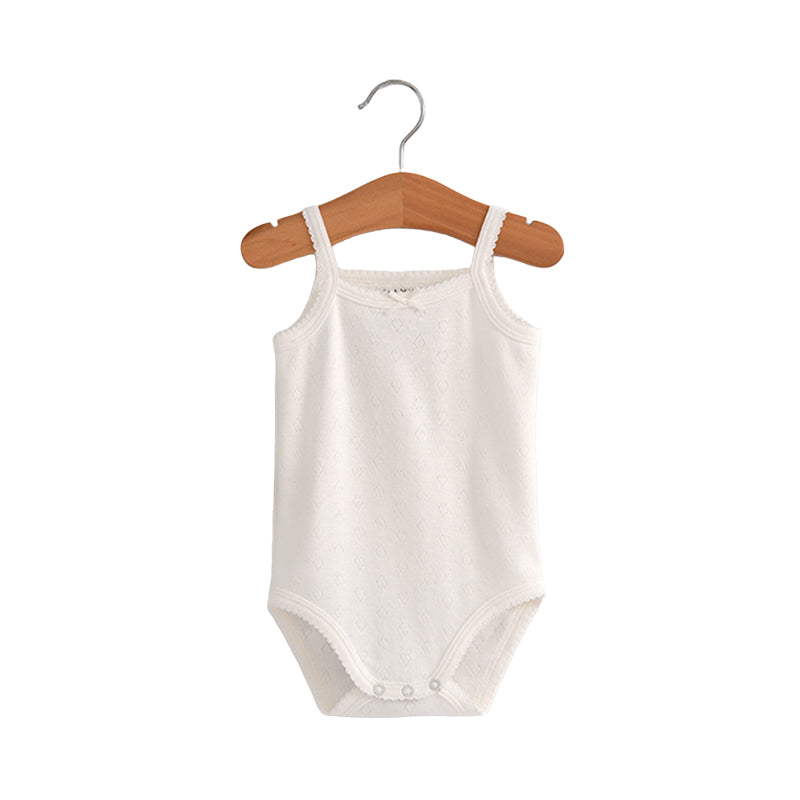 Baby Kid Girls Solid Color Rompers Wholesale 22042211