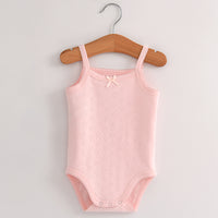 Load image into Gallery viewer, Baby Kid Girls Solid Color Rompers Wholesale 22042211
