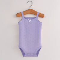Load image into Gallery viewer, Baby Kid Girls Solid Color Rompers Wholesale 22042211
