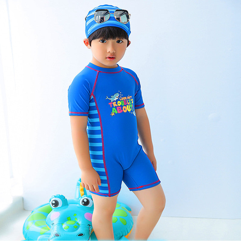 Baby Kid Boys Letters Animals Print Rompers Swimwears Wholesale 22042213