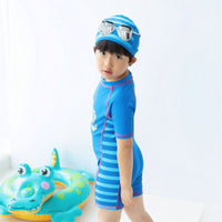 Load image into Gallery viewer, Baby Kid Boys Letters Animals Print Rompers Swimwears Wholesale 22042213
